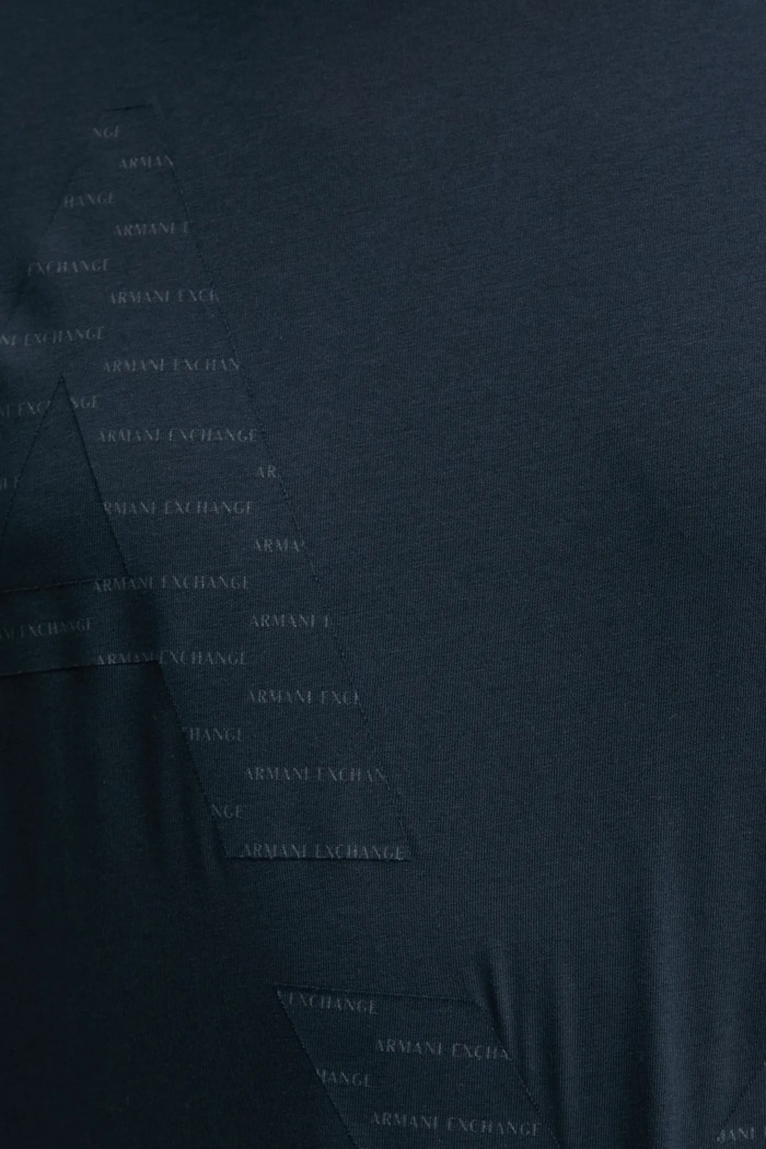 Armani Exchange t-shirt bawełniany 6DZTJK.ZJ3VZ granatowy