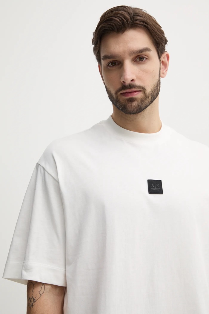 Bavlněné tričko Armani Exchange béžová XM000118.AF10361