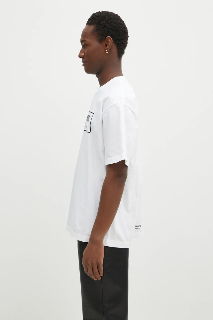 NEIGHBORHOOD cotton t-shirt Tee SS - 1 242PCNH.ST01 white AW24
