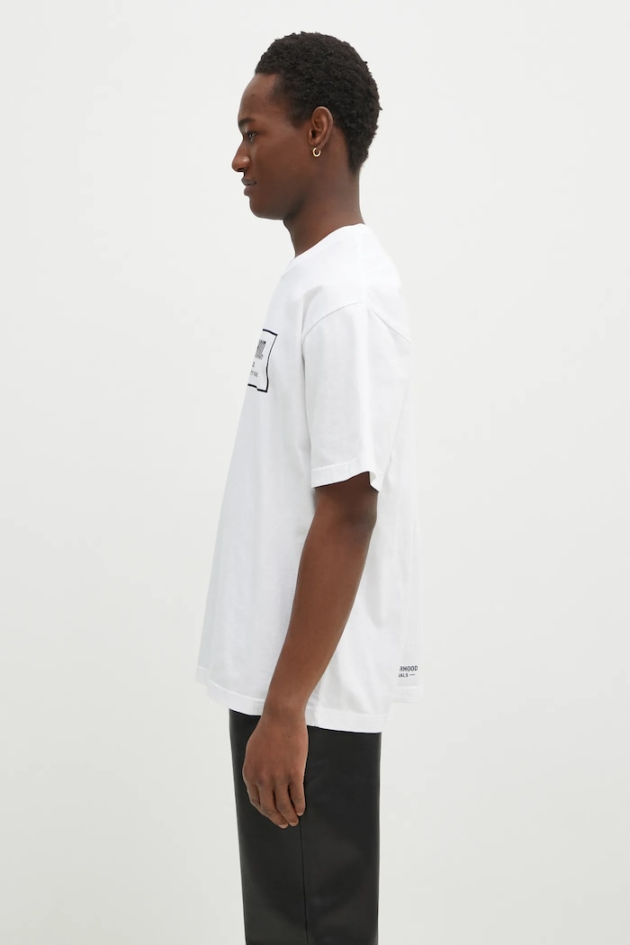 NEIGHBORHOOD cotton t-shirt Tee SS - 1 242PCNH.ST01 white AW24