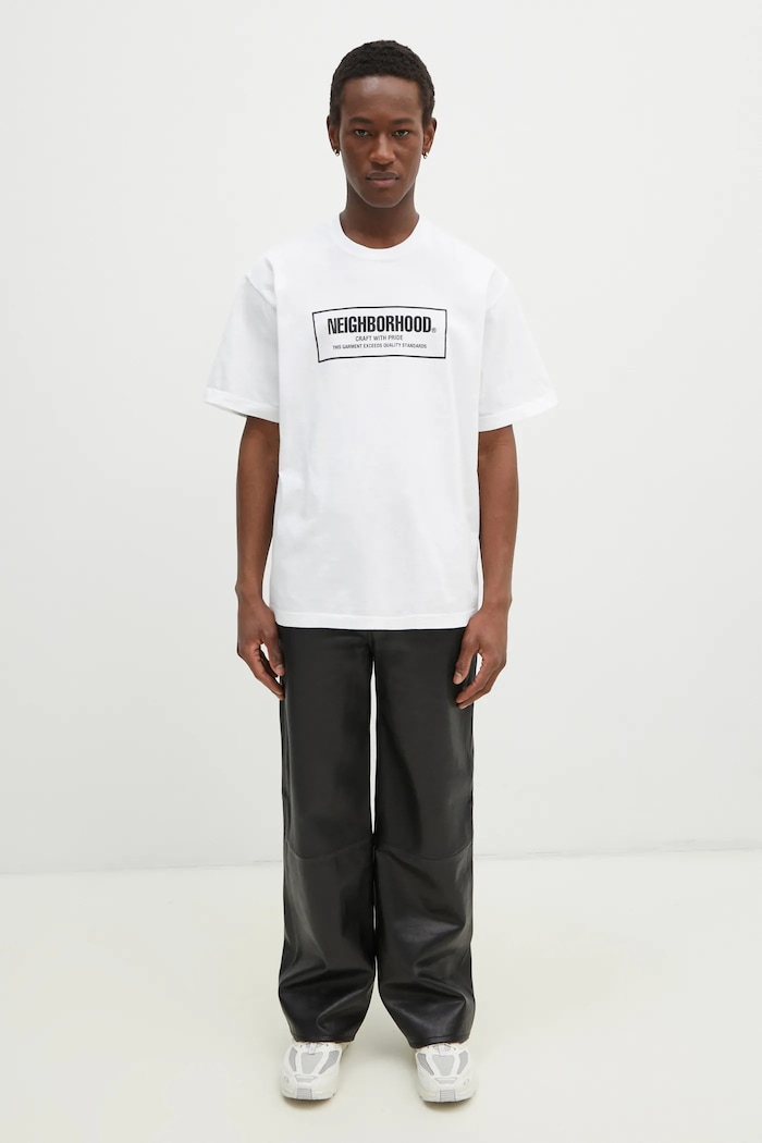 NEIGHBORHOOD cotton t-shirt Tee SS - 1 242PCNH.ST01 white