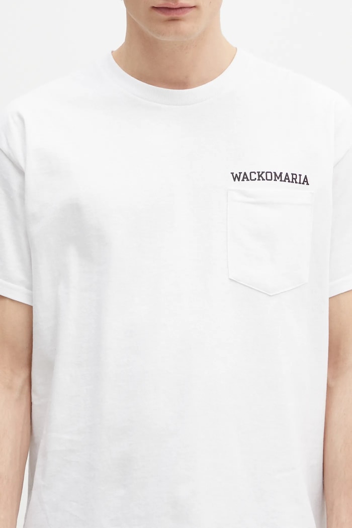 Wacko Maria tricou din bumbac x Keith Haring alb KH.WM.TEE01
