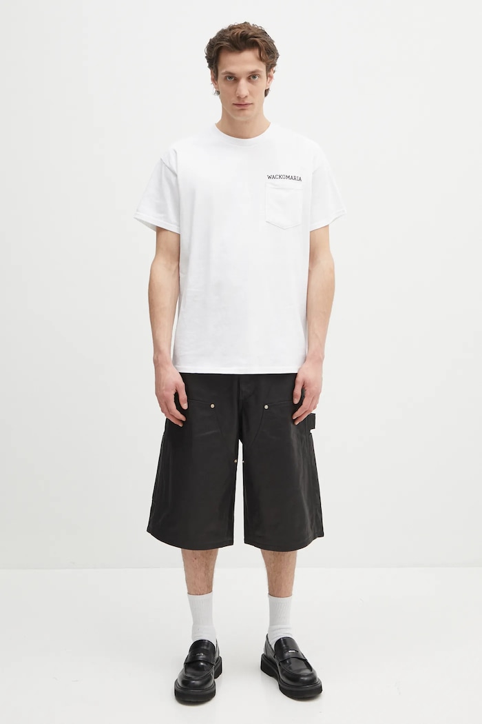 Wacko Maria tricou din bumbac x Keith Haring KH.WM.TEE01 alb
