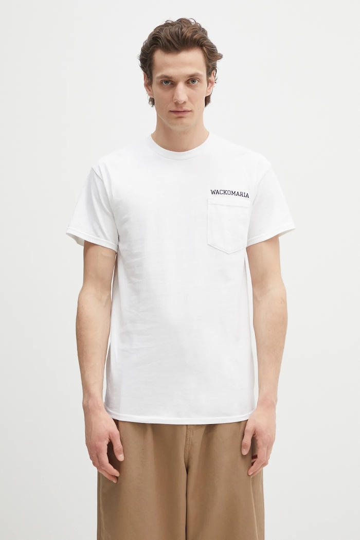 Хлопковая футболка Wacko Maria x Keith Haring печать белый KH.WM.TEE02