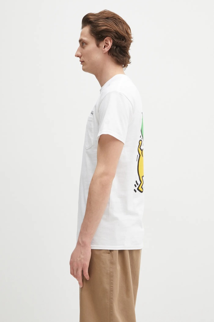 Хлопковая футболка Wacko Maria x Keith Haring KH.WM.TEE02 белый AW24