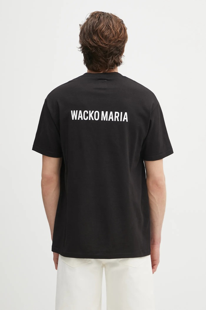 Îmbrăcăminte Wacko Maria tricou din bumbac Hightimes HIGHTIMES.WM.TEE05 negru