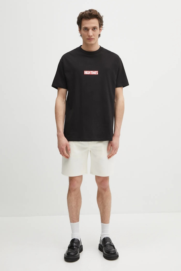 Wacko Maria tricou din bumbac Hightimes HIGHTIMES.WM.TEE05 negru