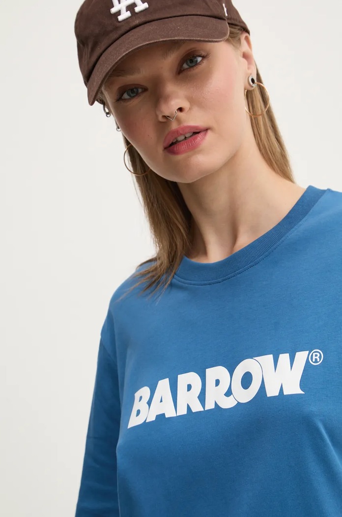 Pamučna majica Barrow Barrow plava F4BWUATH144