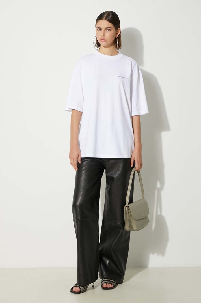 Bavlnené tričko Filling Pieces Boxy 422420501127.110 biela SS25