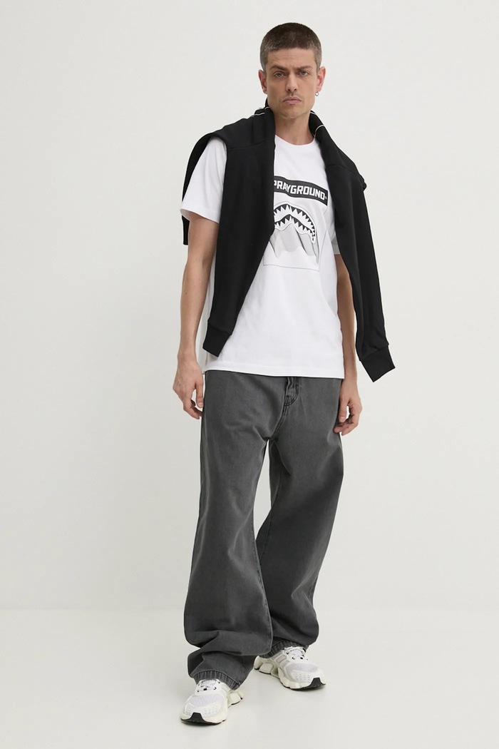 Sprayground Памучна тениска Sprayground SP667 бял AW24