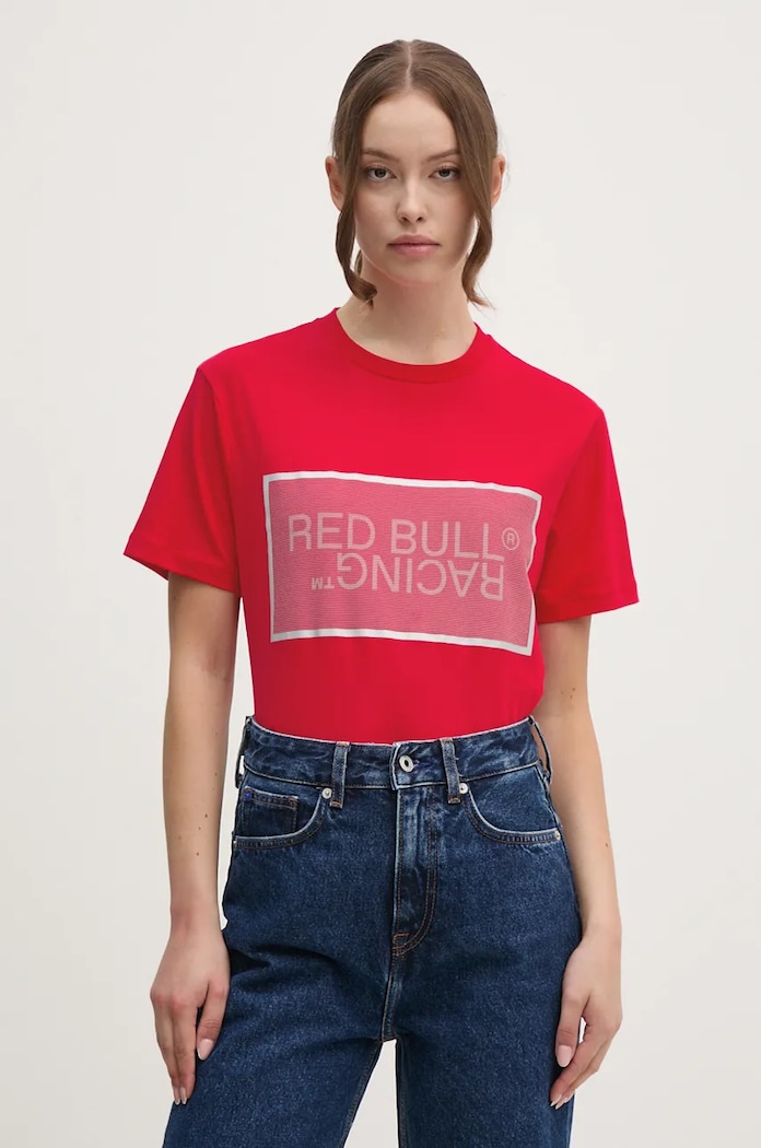 Pepe Jeans tricou din bumbac Red Bull Racing x Pepe Jeans RU500004 rosu AW24