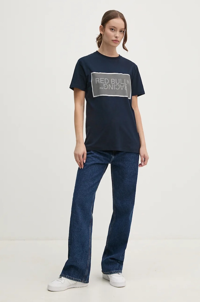 Pepe Jeans tricou din bumbac Red Bull Racing x Pepe Jeans bleumarin RU500004