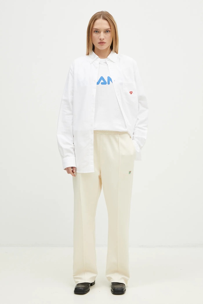 FILA+ t-shirt in cotone Milano 42FW24TT01523C007 bianco