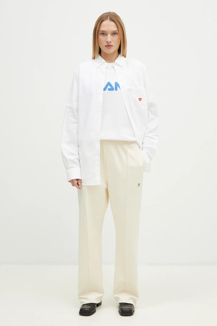 FILA+ t-shirt in cotone Milano 42FW24TT01523C007 bianco