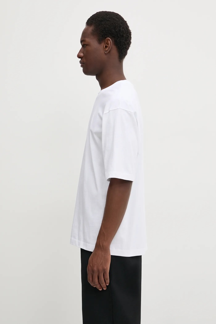 Ρούχα Filling Pieces Boxy Embroidered t-shirt βαμβακερό 74413791901 λευκό