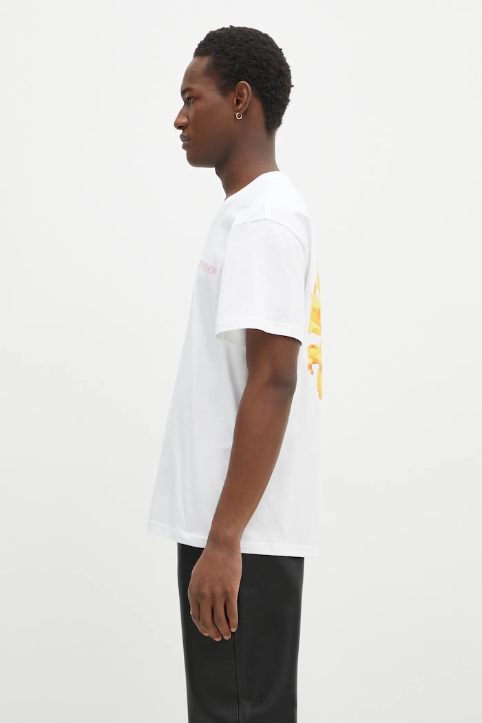 Odzież JW Anderson t-shirt bawełniany Best In Show Back Print T-Shirt JT0252.PG0772.001 biały