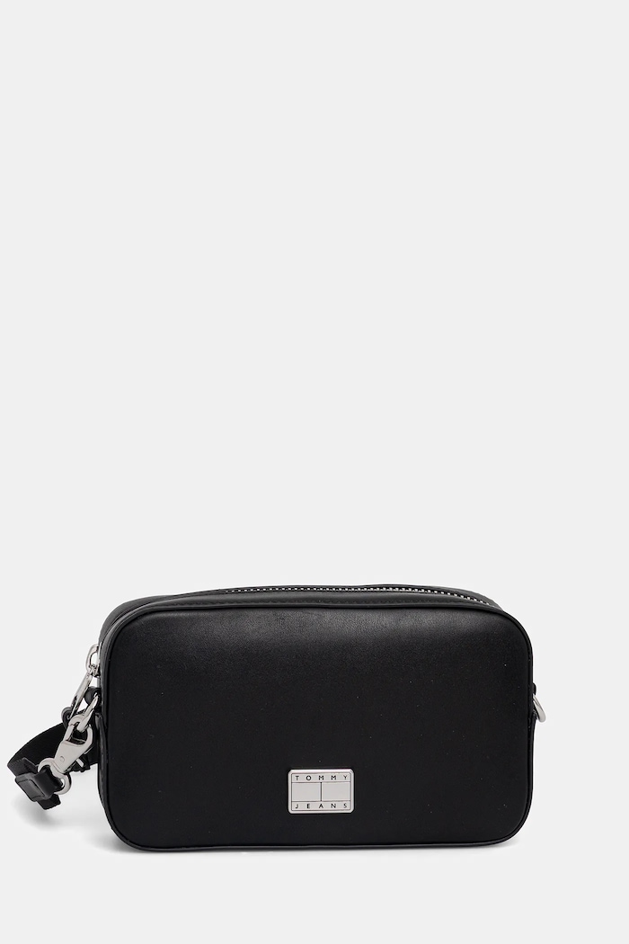 Tommy Jeans poșetă uni negru AW0AW17570