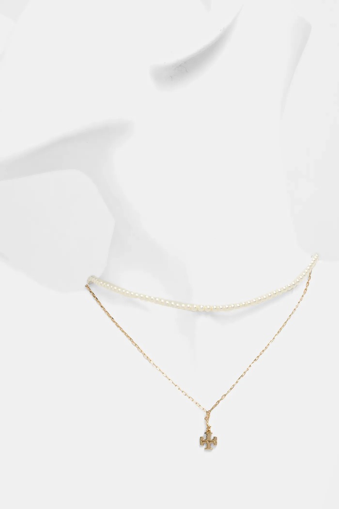 Accesorii Tory Burch colier Kira Layered 171095.137 aur