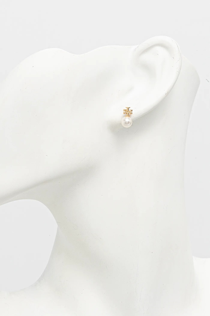 Accesorii Tory Burch cercei Pearl 171100.137 aur