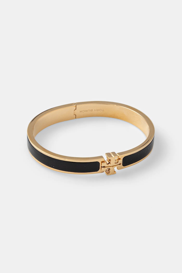 Pozlátený náramok Tory Burch Kira čierna 176492.720