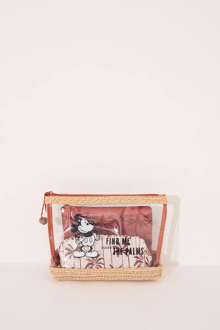 Σετ τσαντών καλλυντικών women'secret MICKEY 3-pack καφέ 4849283