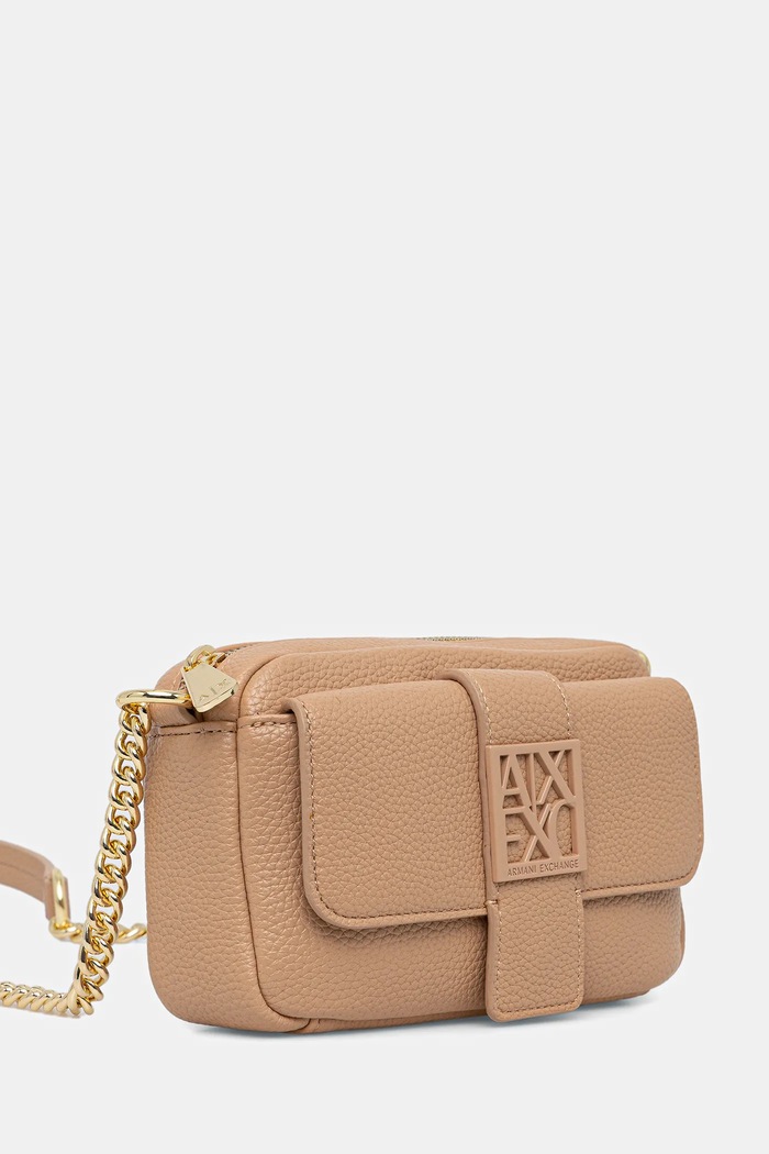 Armani Exchange kabelka dámska z imitácie kože XW000324.AF11902. béžová SS26