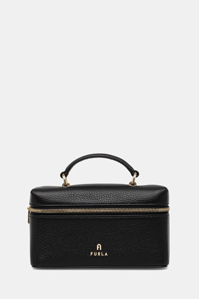 Furla torebka skórzana skóra licowa czarny WE00625.HSF000.O6000