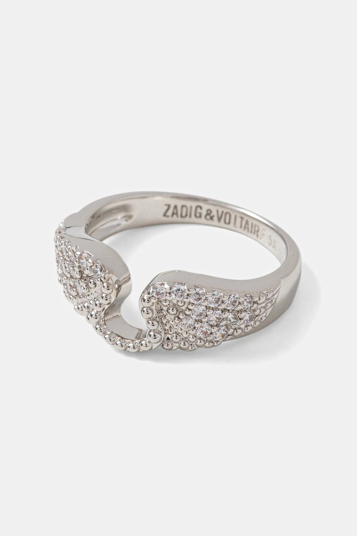 Prstan ZADIG&VOLTAIRE kubični cirkonij srebrna OWJW00631