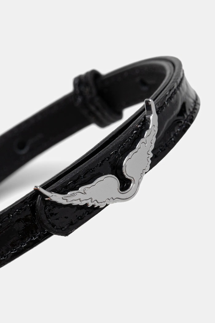 ZADIG&VOLTAIRE bransoletka skórzana OWJW01751 czarny AA00
