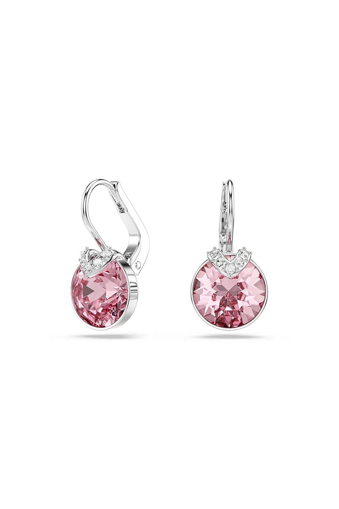 Swarovski fülbevaló BELLA Swarowski kristály rózsaszín 5734235
