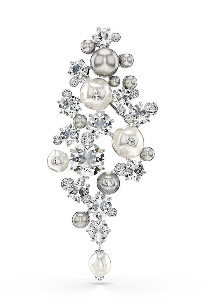 Swarovski Brosa CONSTELLA argintiu 5722516