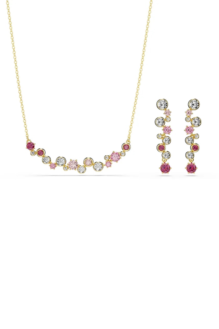 Swarovski colier și cercei CONSTELLA zirconiu cubic aur 5722542