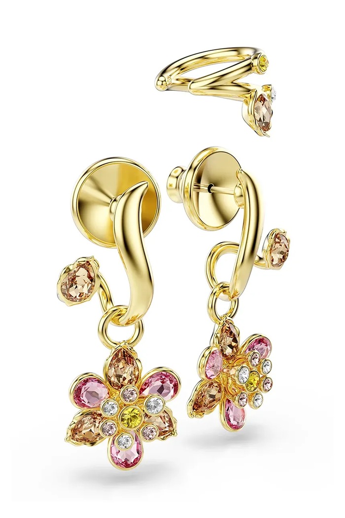 Аксесоари Обици Swarovski IDYLLIA (3 броя) 5732386 злато