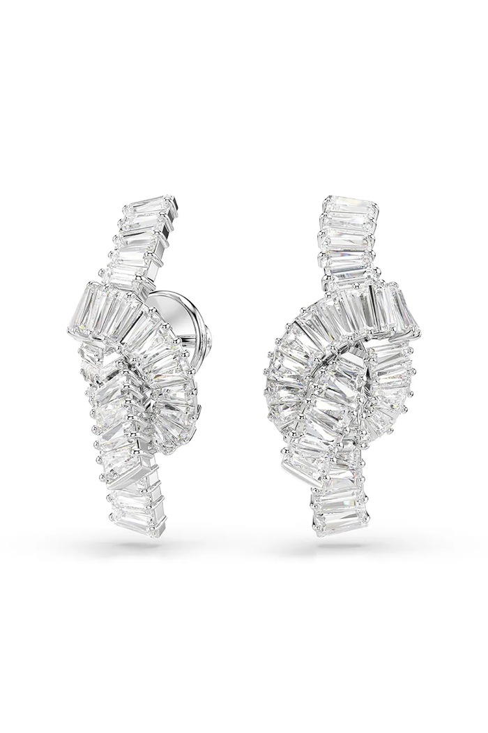 Swarovski cercei MATRIX 5727040 argintiu AW25