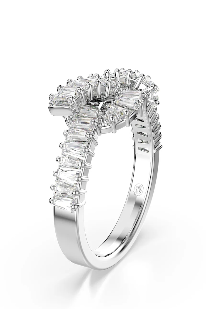 Doplňky Prstýnek Swarovski MATRIX 5727119 stříbrná