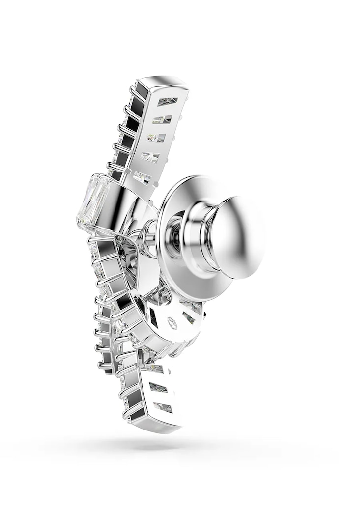 Swarovski broșă MATRIX argintiu 5731102
