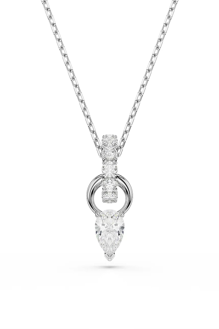 Náušnice a náhrdelník Swarovski MESMERA 5723197 stříbrná