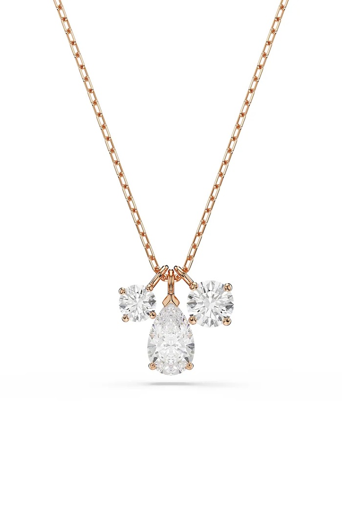 Swarovski naszyjnik MESMERA cyrkonia złoty 5734245