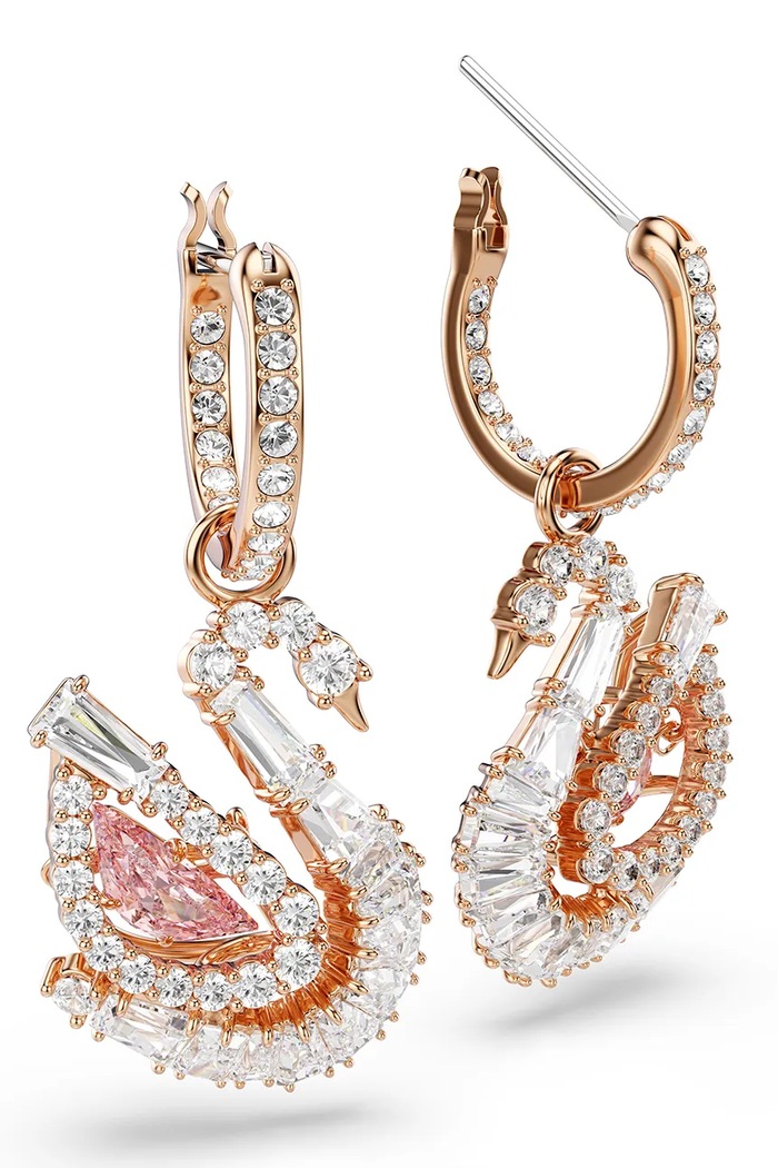 Cercei SWAN Swarovski 5732415 aur