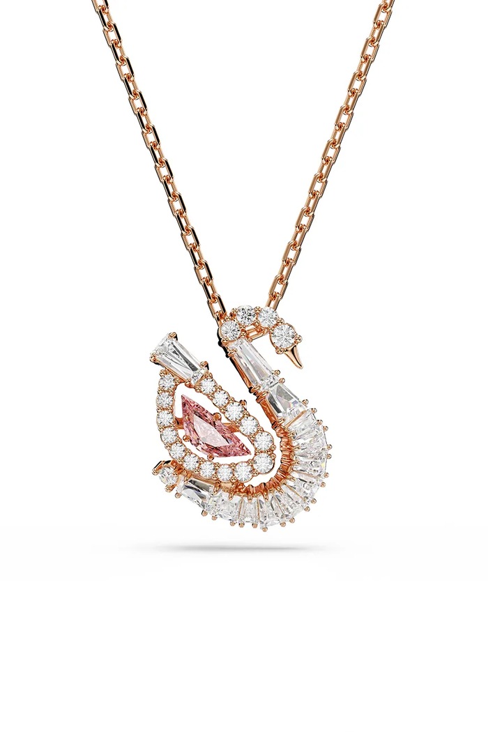 Swarovski colier SWAN zirconiu cubic aur 5732414
