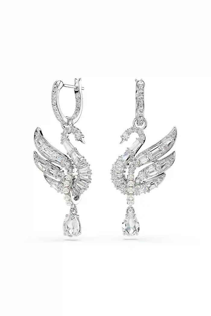 Náušnice Swarovski SWAN zirkonie stříbrná 5723388