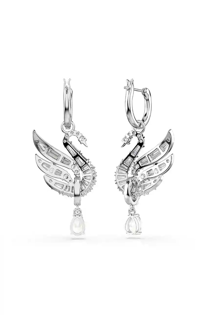 Doplňky Náušnice Swarovski SWAN 5723388 stříbrná