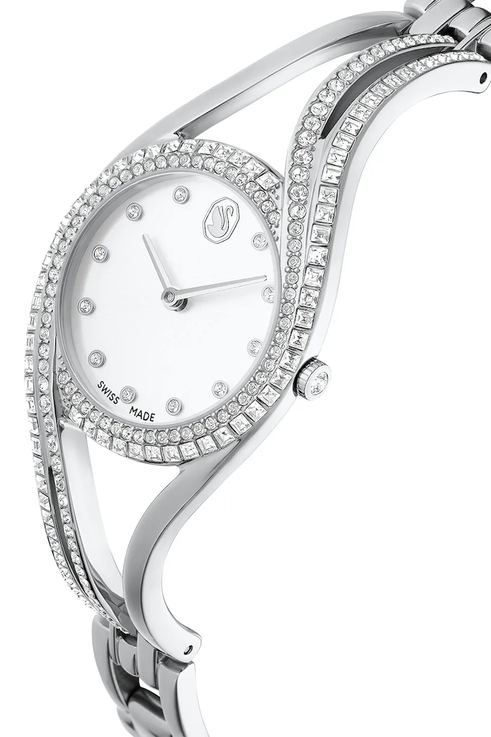 Doplnky Hodinky Swarovski HYPERBOLA 5689432 strieborná