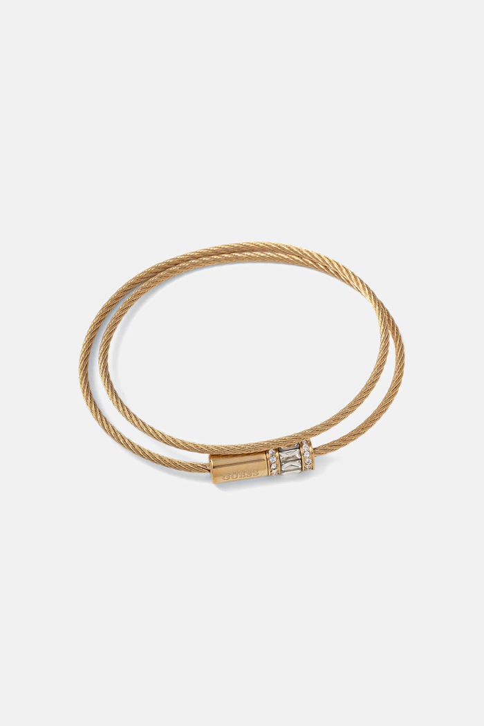 Guess bransoletka damska ze stali nierdzewnej KALYBE złoty JUBB05.395JW
