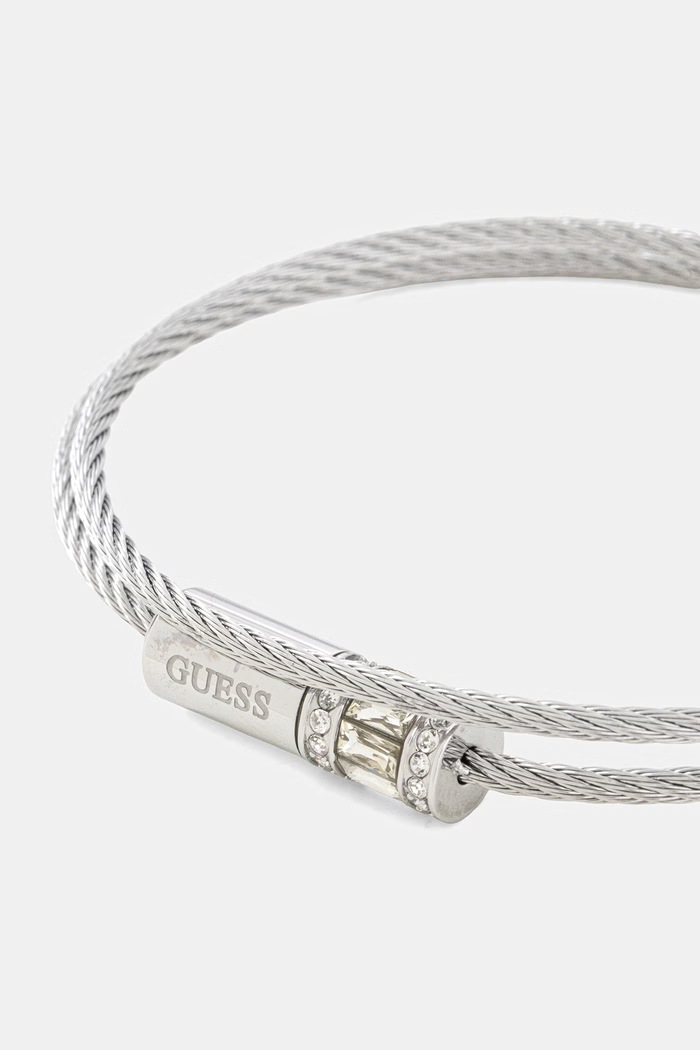 Guess bransoletka damska ze stali nierdzewnej KALYBE JUBB05.395JW srebrny AA00