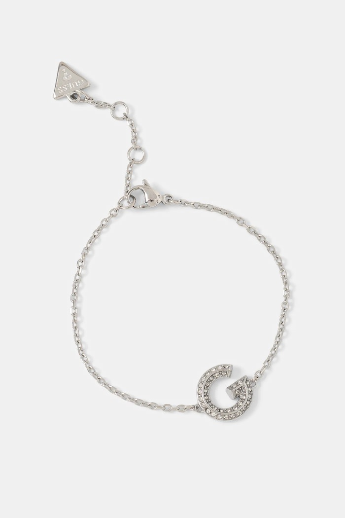 Náramek Guess G CRYSTAL Dárkový box stříbrná JUBB05.442JW