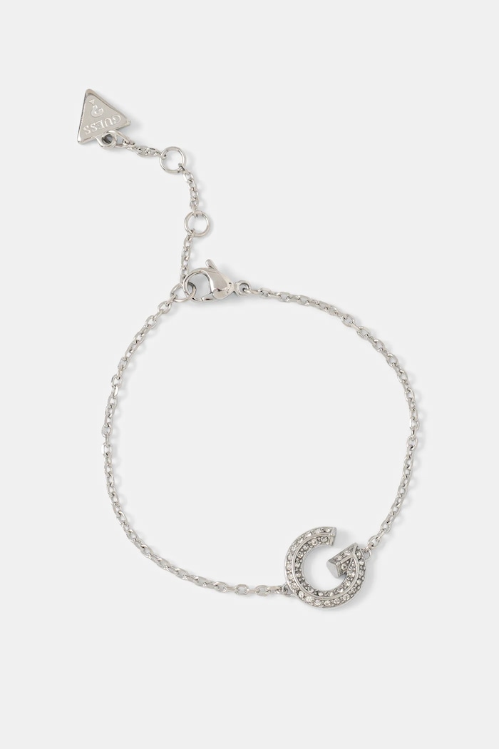 Náramek Guess G CRYSTAL Dárkový box stříbrná JUBB05.442JW