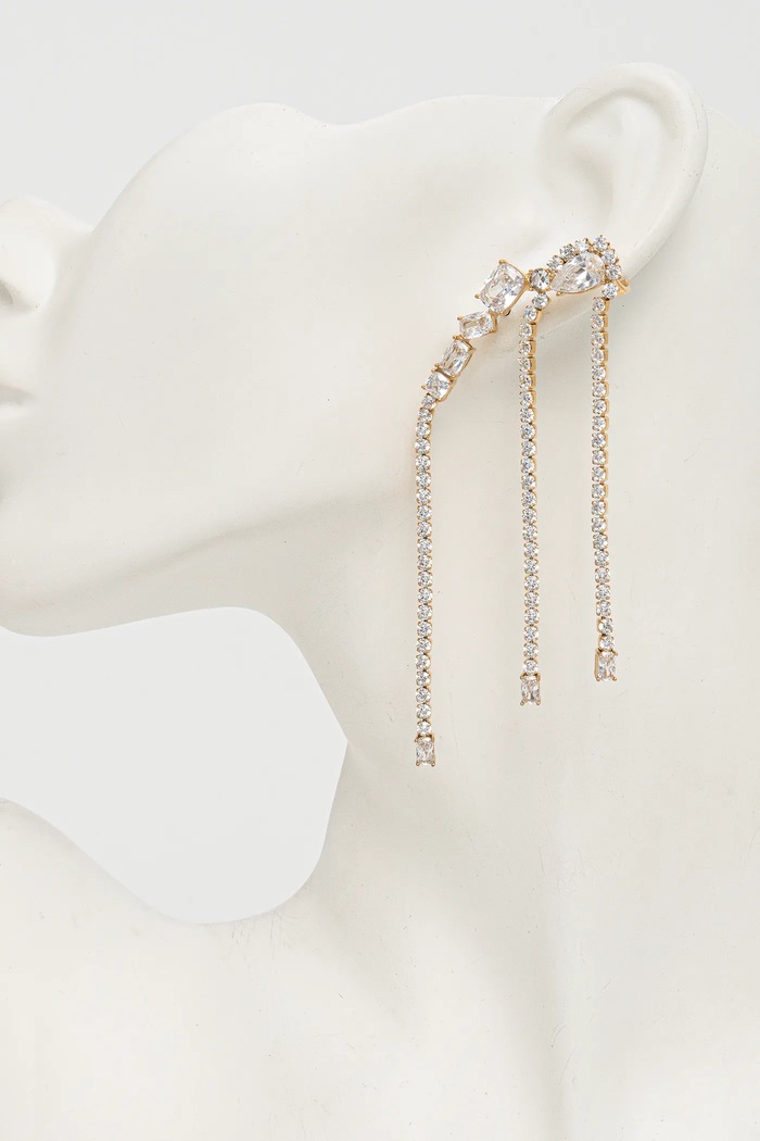 Náušnice Guess CHANDELIER JUBE05.362JW zlatá AW25