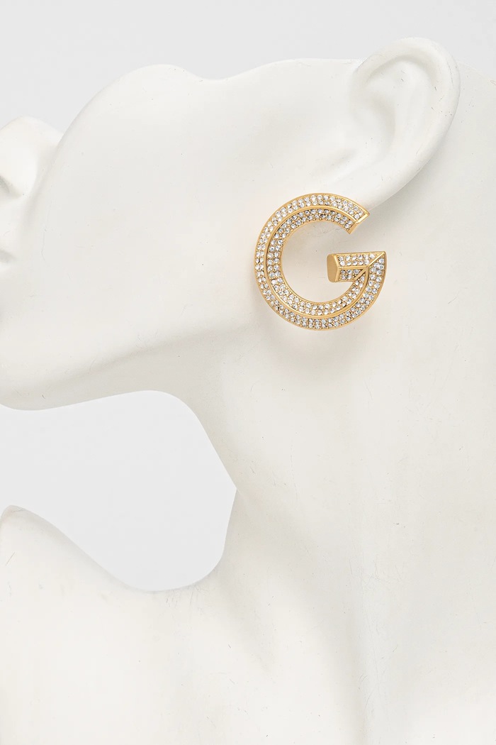 Guess Náušnice Guess G CRYSTAL JUBE05.434JW zlatá AW25