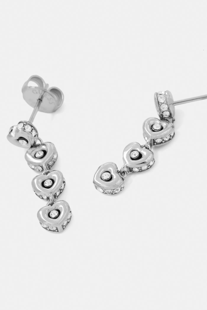 Náušnice Guess L.O.V.E. JUBE05.473JW strieborná AW25